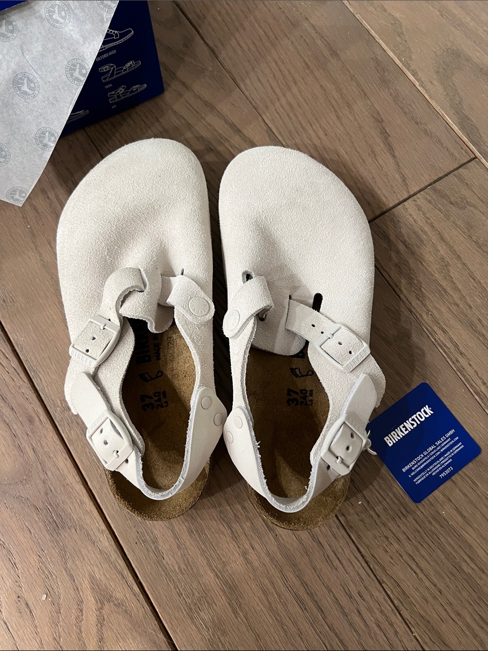 Birkenstock Tokio, antique white, size 37, NWT, rare find